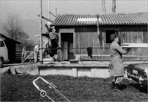 Bau Clubhütte 1963